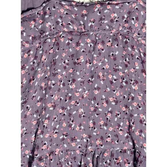 Y2K American Eagle Ditzy Floral Babydoll Tank Top Sz S Boho Cottagecore Coquette - Picture 4 of 6